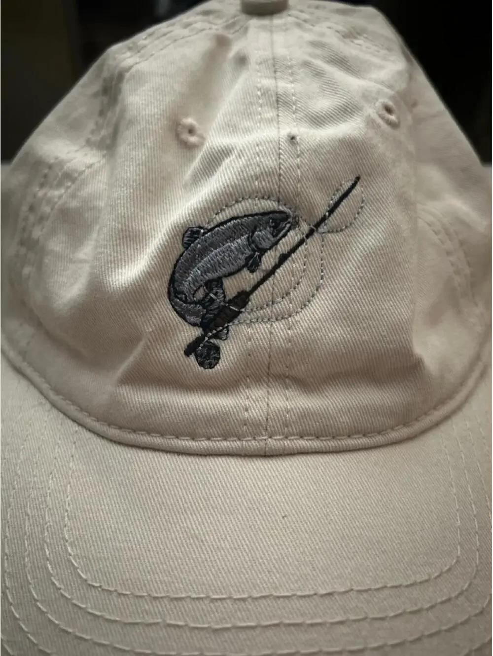 Women's Cream and Tan Hat